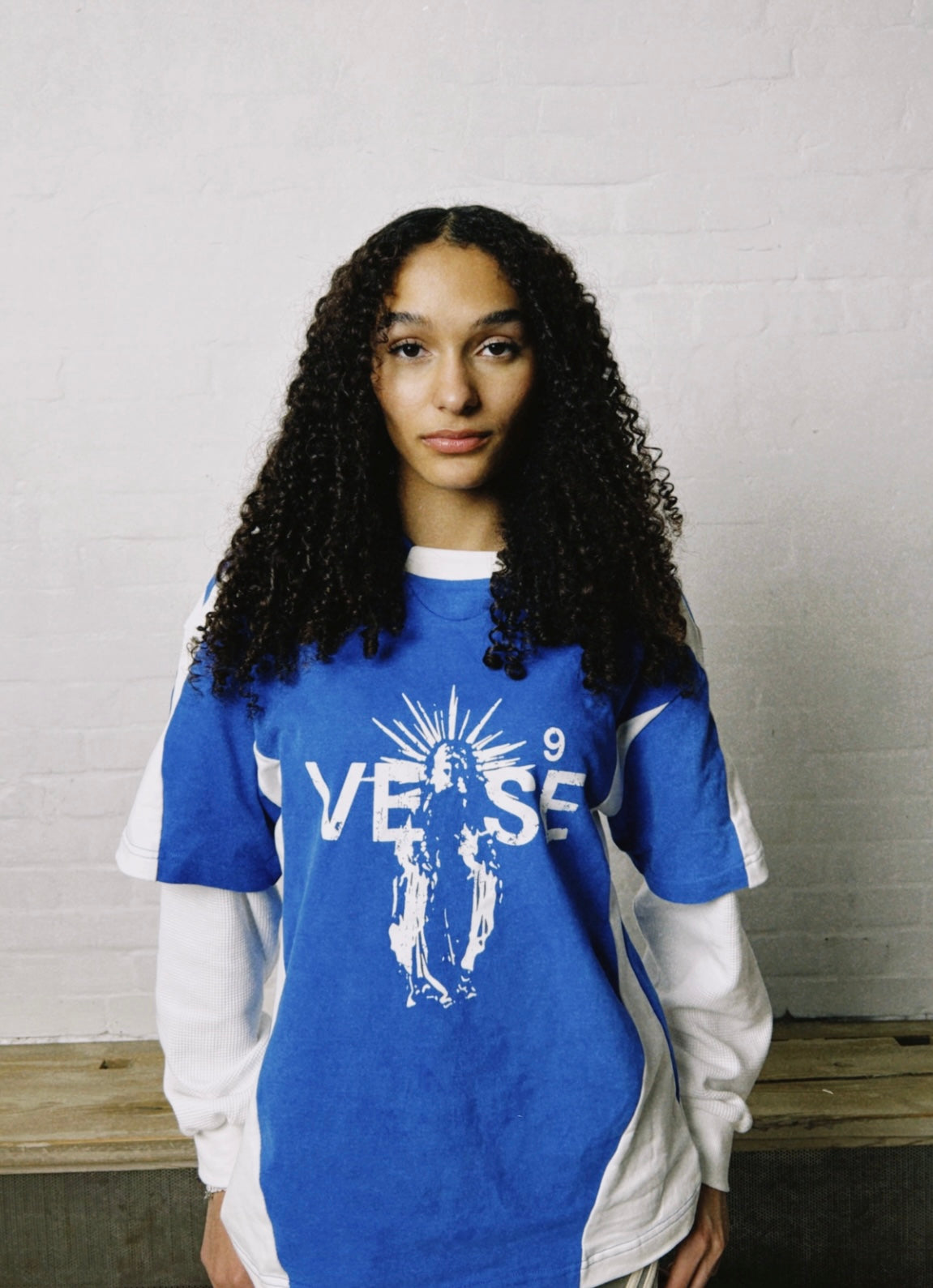 V9 ‘COBALT’ WAFFLE TEE