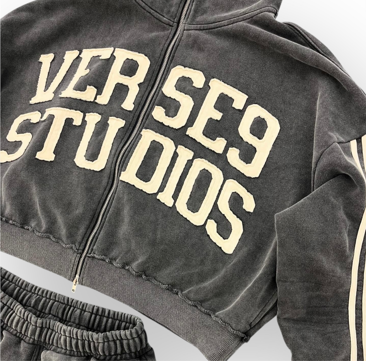 V9 STONE WASH ZIP UP